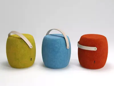 Carry On stool 3D model