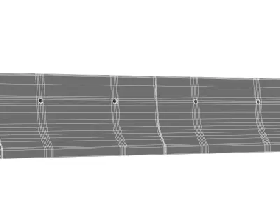 Jersey Barrier Low-poly 3D model