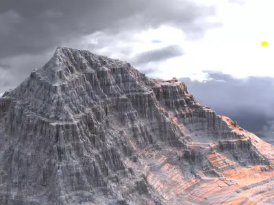 Colossus Of Rhodes Mountain 3D model