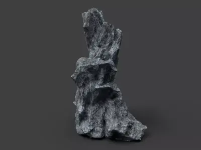 Rock 7-6 Low-poly 3D model
