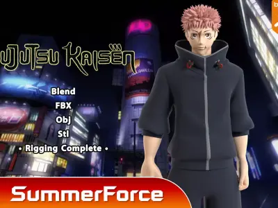 Yuji Itadori - Jujutsu Kaisen SS3 3D model