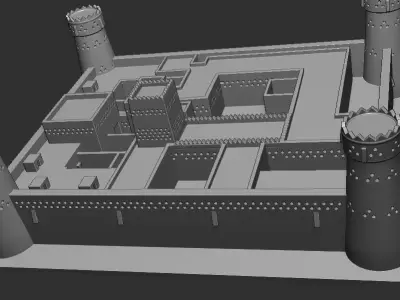 Al Masmak Fort Castle Palace 3D Printable model 3D print model