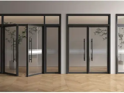 Glass-door  Mainentrance door  Mall door  Swingdoor  Slidingdoor 3D model