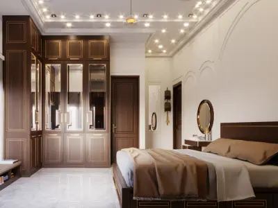 Master Bedroom High Quality 3D Model Low-poly 3D model