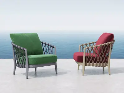 Erica Armchair 3D model