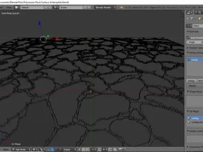 Lava Rock Surface 3D model