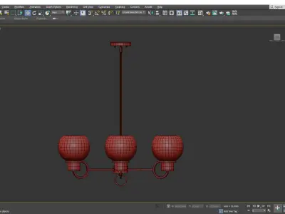 ASCHER CHANDELIER Low-poly 3D model