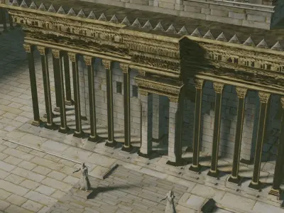 Temple of Bel game ready PBR 3D model