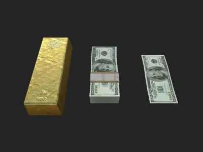 Bank Prop Pack 1 Low-poly 3D model