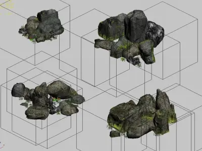 Explore the mountains - Rocks 04 3D model