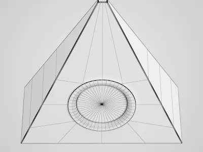 Single Ceiling-Wall Halogen Light 32 3D model