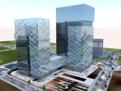 Office Building 3D model 528