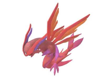 Dragon Monster v2 002 Low-poly 3D model