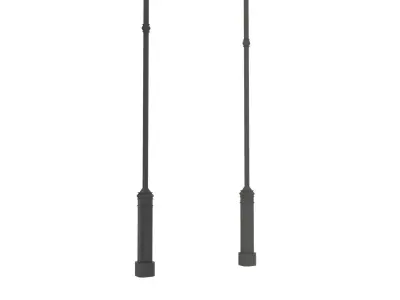 Pier Lamp post Low-poly 3D model