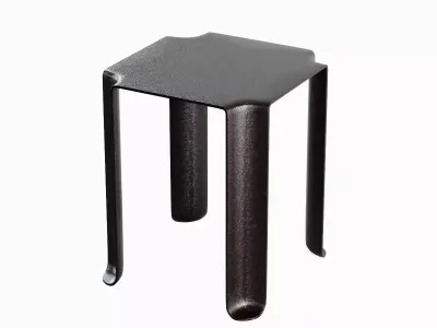 Stackable Plastic Chair A 03 3D model