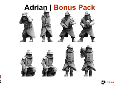 Valour Korps - Light Artillery Crew 3D print model