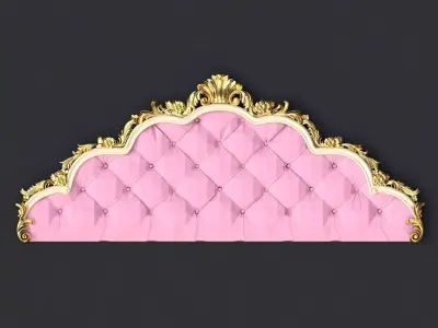 bed headboard 3D model