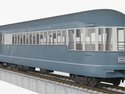  NYC Mercury Train with Railroad 