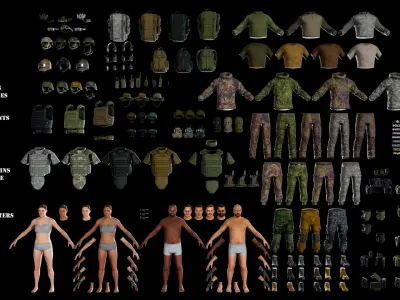  Modular military character 2 