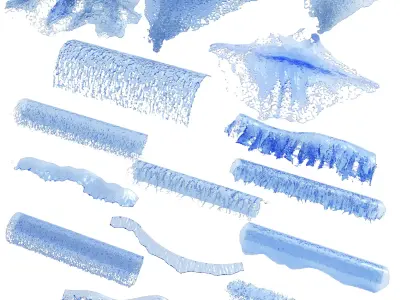 15 Wave Collection V02 3D model