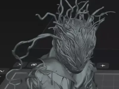 Threaded Man STL DnD Tabletop Miniature 3D Print Free 3D print model