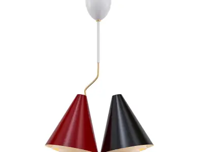 Anonymous pendant lamp with cones 3D model