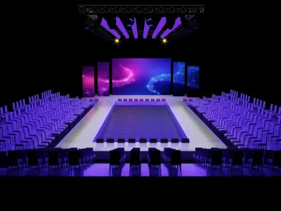 Fashion Show Catwalk Design 2 3D model