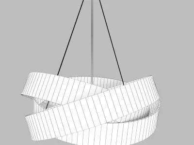 Pura Suspention golden lamp Free 3D model