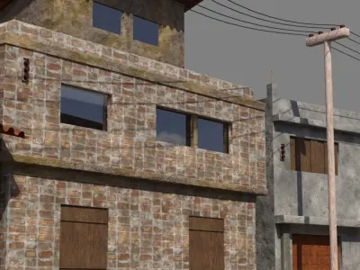 Tharelian Street - Blue Angel 3D model