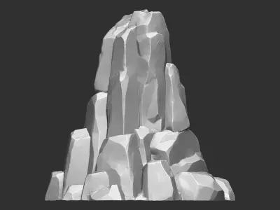 3D Mountain rock Zbrush sculpt 3D model