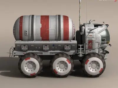 Lunar vehicles collection 3D model