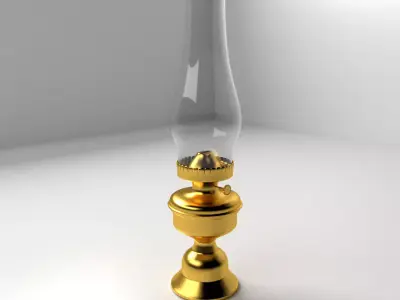 Oil Lamp 3D model