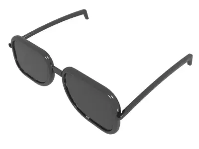Classic Sunglass Low-poly 3D model