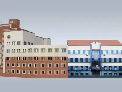 Modernist Beauty Low-poly 3D model