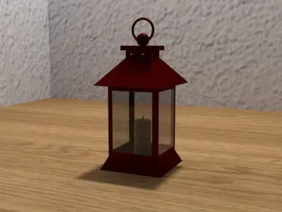 set of 3 lanterns 3D model