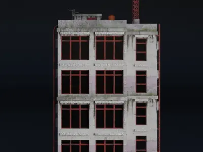 BUILDING URBAN AREA HONGKONG JAPAN CHINA ASIAN 09 Low-poly 3D model