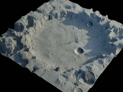 Landscape Low-poly 3D model