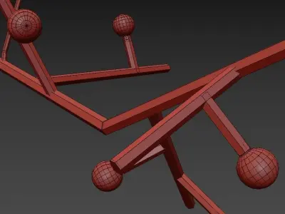 PLANE branch chandelier 3D model