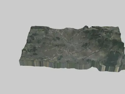 PARIS City  Low-poly 3D model