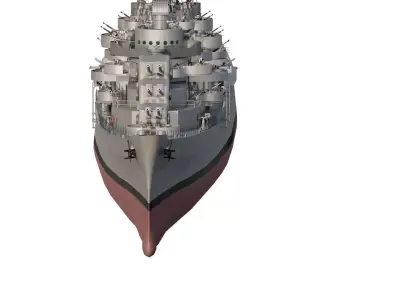 AMERICAN NAVY WW2 LIGHT CRUISER OAKLAND CLASS 3D model