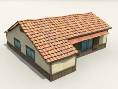 Models low-poly for webgame game mobile or TVC Low-poly 3D model