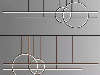 Chute Calypso Linear Suspension 02 3D model