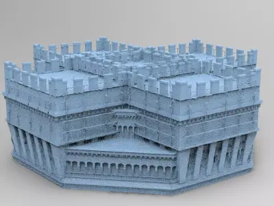 Medieval Library Tower 2  3D model