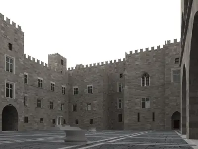 Palace of the Grand Master of the Knights of Rhodes 3D model