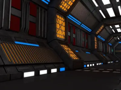 Sci Fi Interior 3D model