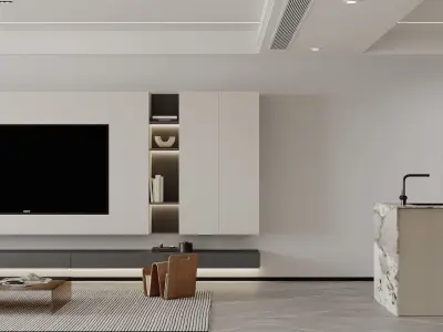 apartment interior scenes     3D model order