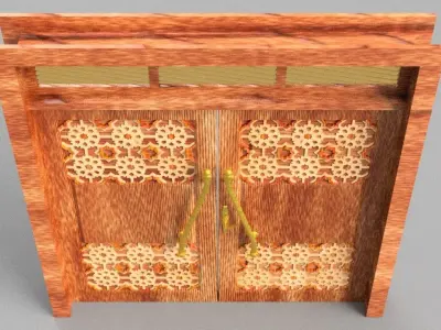 D4 Masjid door  3D model