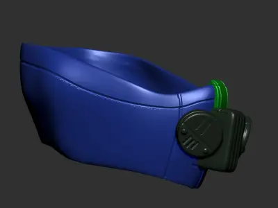 gas mask helmet scifi high poly  3d printable  3D model