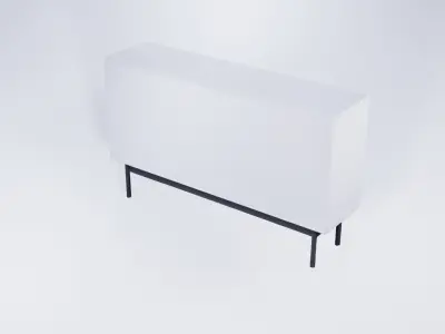 Bathroom Vanity Floor Cabinet 3D model