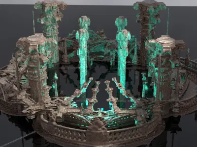 Corinth theater arena  3D model